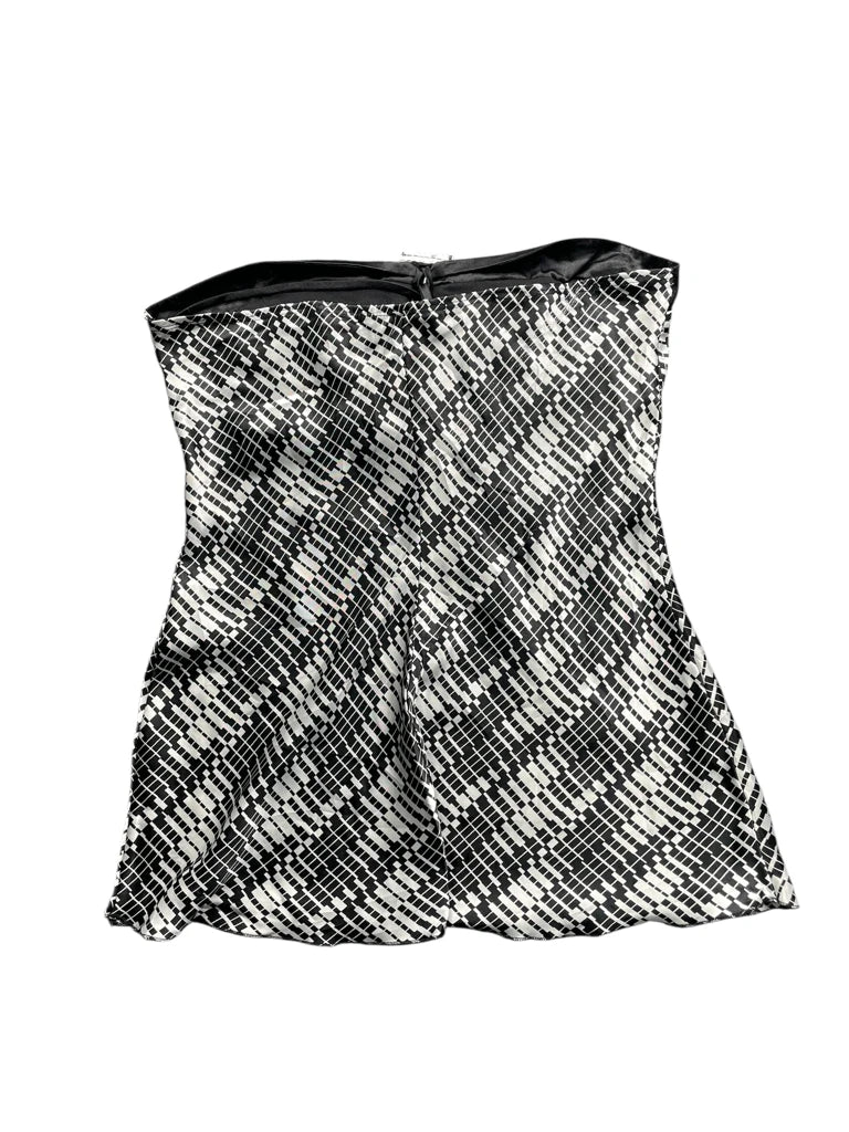 Black and Grey Vest Blouse Combo (S)
