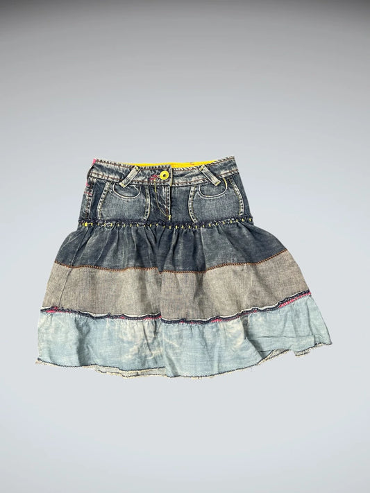 Miss Sixty Multicolor Denim Skirt (XXXS)