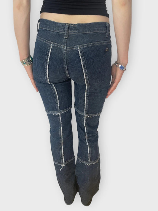 Y2K Leopard Print Jeans (M)