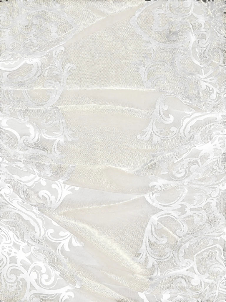 Baroque Print Ruched Top (M)