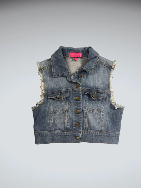 Tinseltown Button-Up Denim Vest Women (M)
