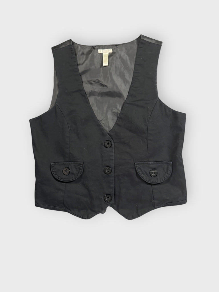 BB Bianco Classic Black Tailored Vest Women (L)