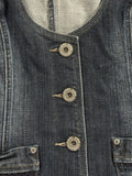 Point Zero Medium Wash Denim Vest Women (M)