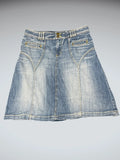 Light Wash A-Line Denim Skirt (L)