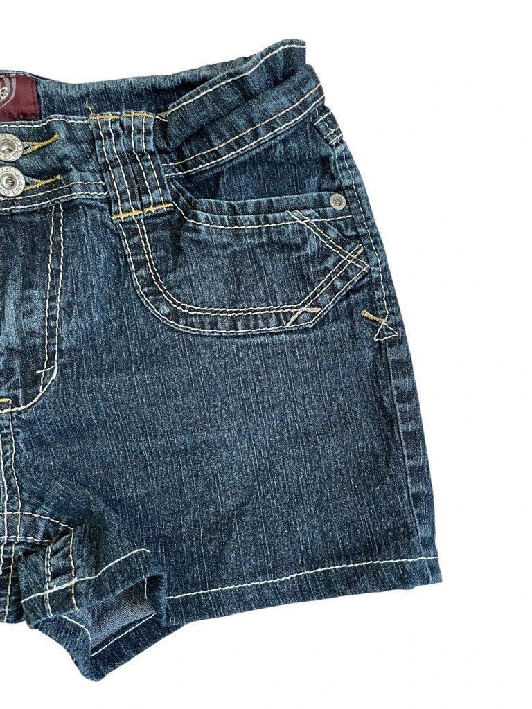 asphalt heat – double stitch denim shorts (XS?)