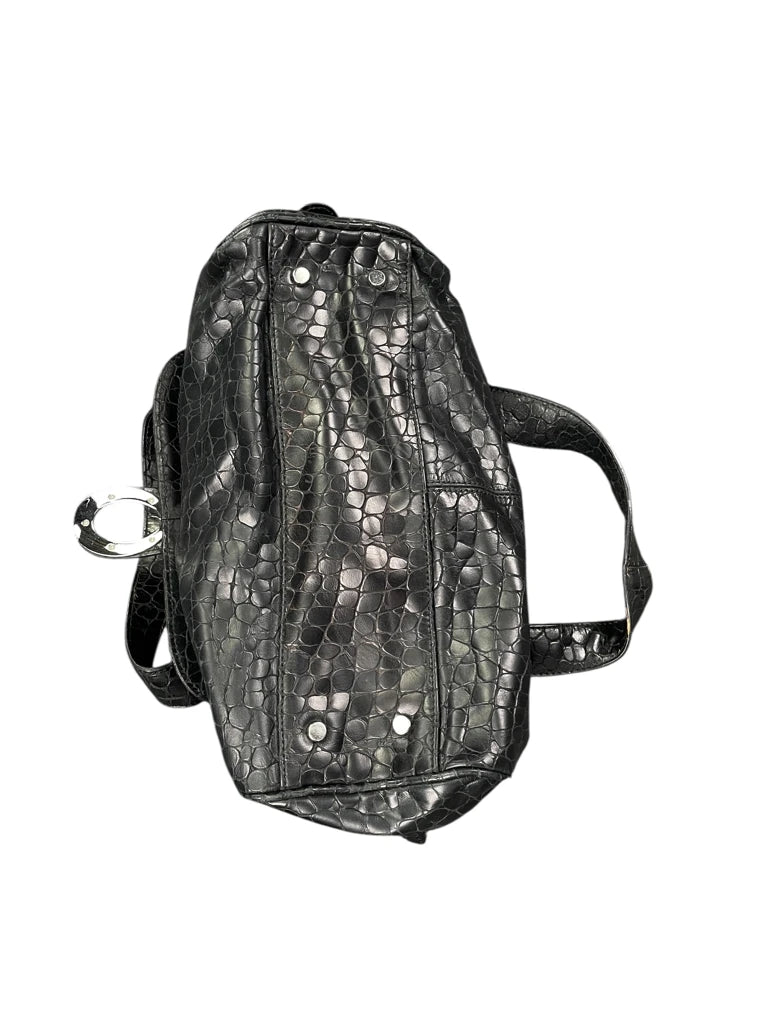 Oroton Black Croc Embossed Shoulder Bag (ONESIZE)