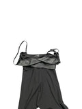 Black Satin Bow Detail Top (S)