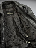 Wilsons Black Genuine Leather Vintage Jacket (M)