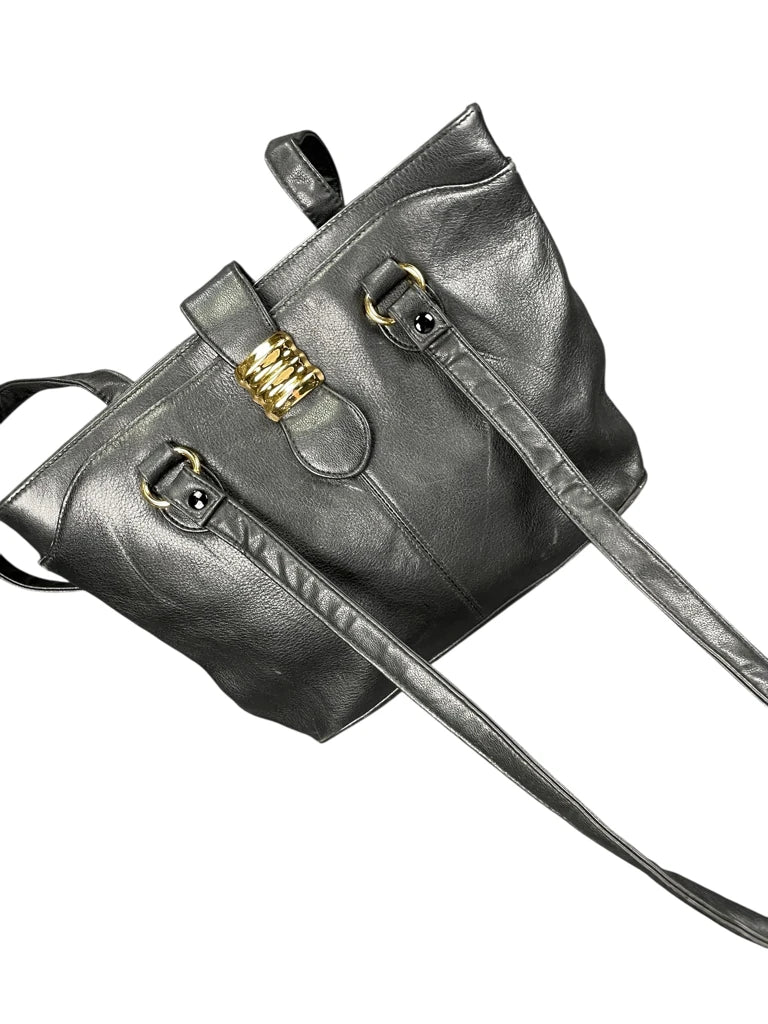 Black Gold Ring Accent Tote Bag (ONESIZE)
