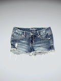 Amethyst Distressed Cutoff Denim Hotpants (S)