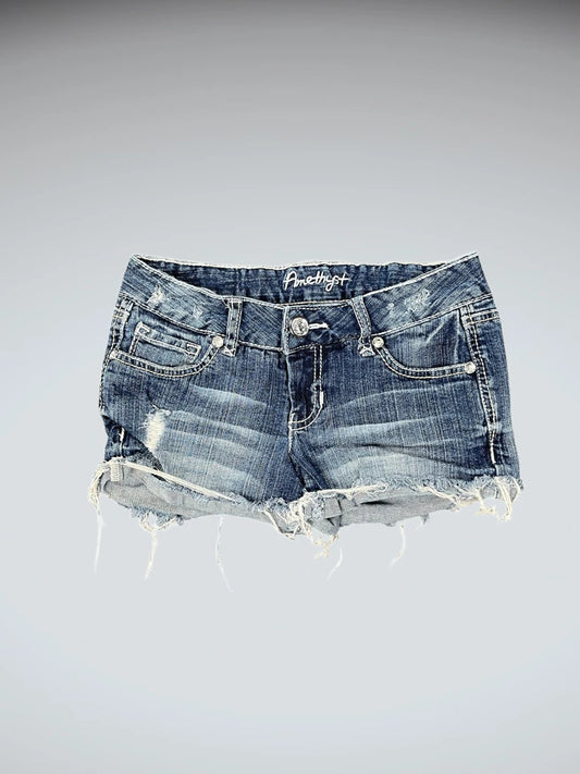Amethyst Distressed Cutoff Denim Hotpants (S)