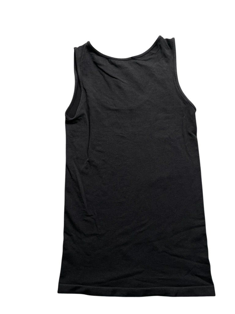 Black Rhinestone Detail Tank Top (M)