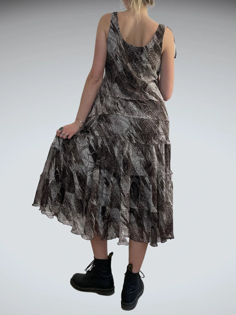 Viper Veil – Wild Mesh Maxi Dress (L?)