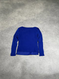 blue long sleeve top (M)