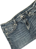 Ana Classic Blue Vintage Denim Skirt (XL)