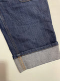 Dark Wash Denim Capri Pants Cuff Detail D&G Vintage (M)