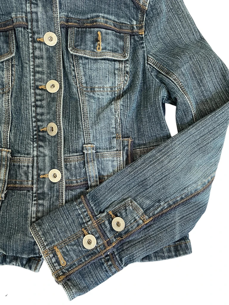 highway boss – cropped jean jacket (M?)