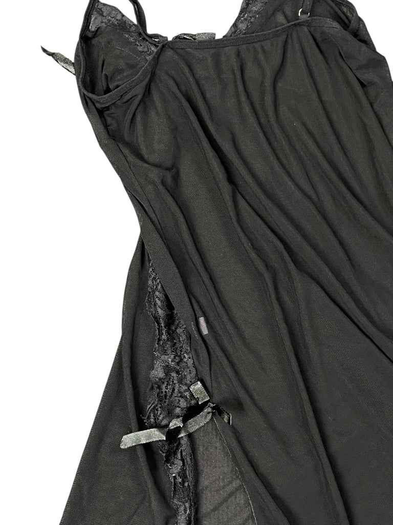 Sheer black lace lingerie top (XS)