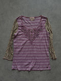 Lilac striped top