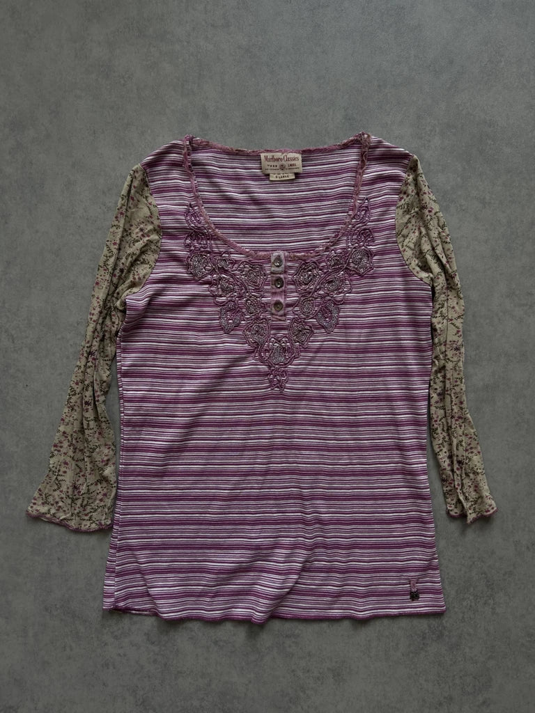 Lilac striped top