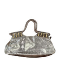 Matt & Nat Dark Brown Studded Tote Bag (ONESIZE)