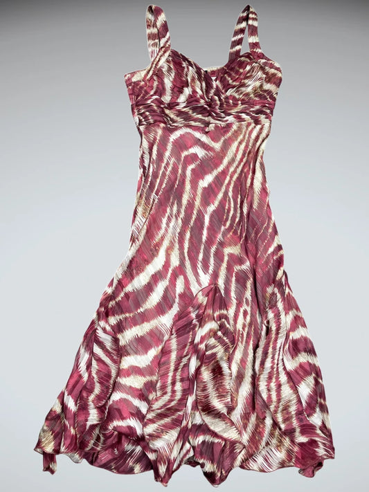Blush Whisper Patterned Midi Dress (M)