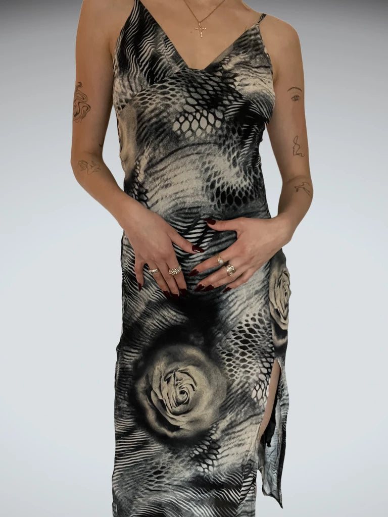 Long Dress with Flower Print