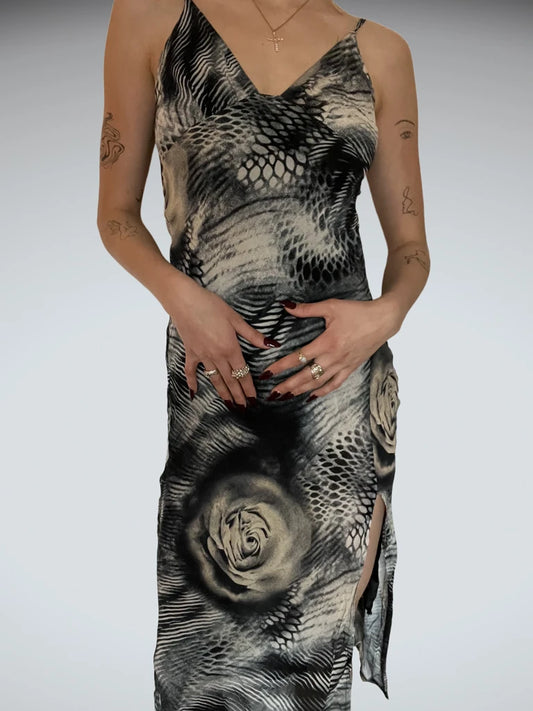 Long Dress with Flower Print