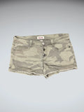 Mudd Black Camo-Inspired Denim Hotpants (L)