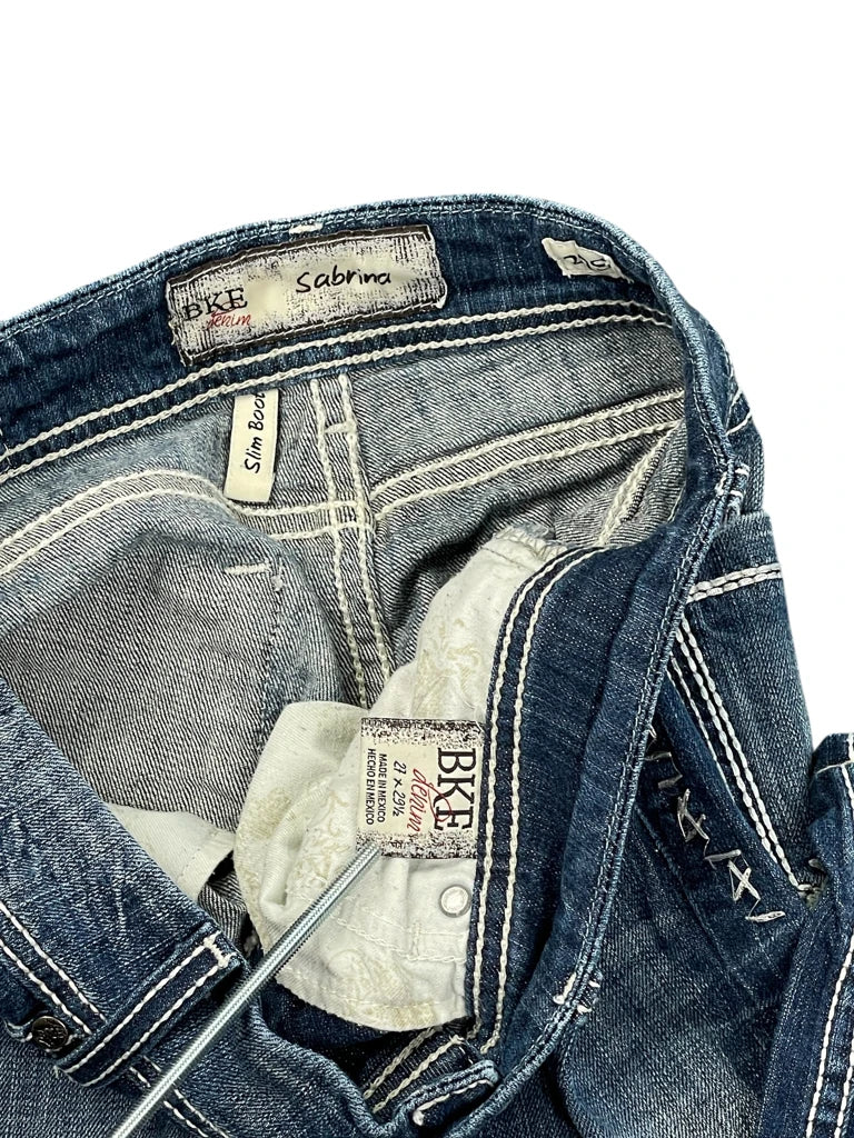 BKE Sabrina Blue Bootcut Jeans (M)