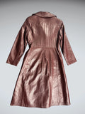Dan di Mode Burgundy Genuine Leather Coat (M)