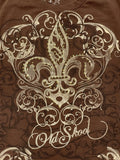 Brown Graphic Y2K Tee (L)