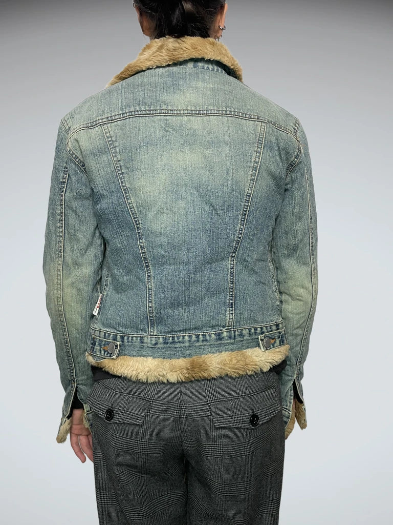 Kocca Fur Jeans Jacket