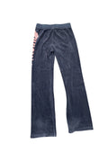 Juicy Couture Black Velour Logo Pants (XXXS)