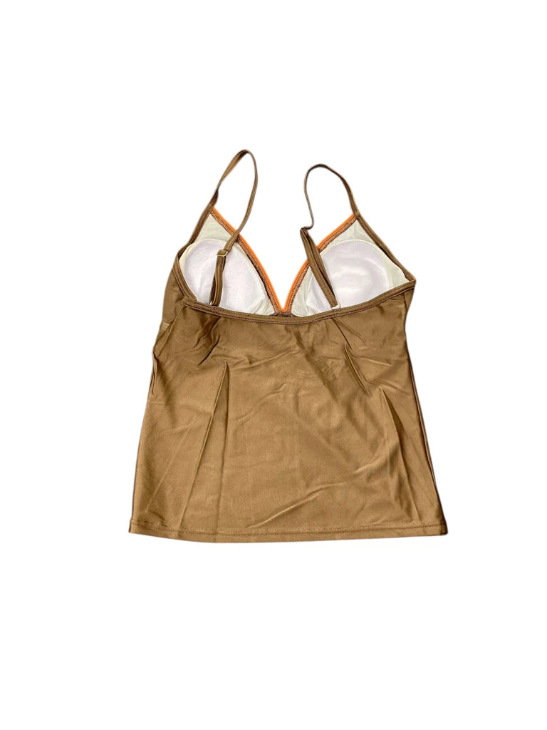 Brown Embellished Bikini Top (S)