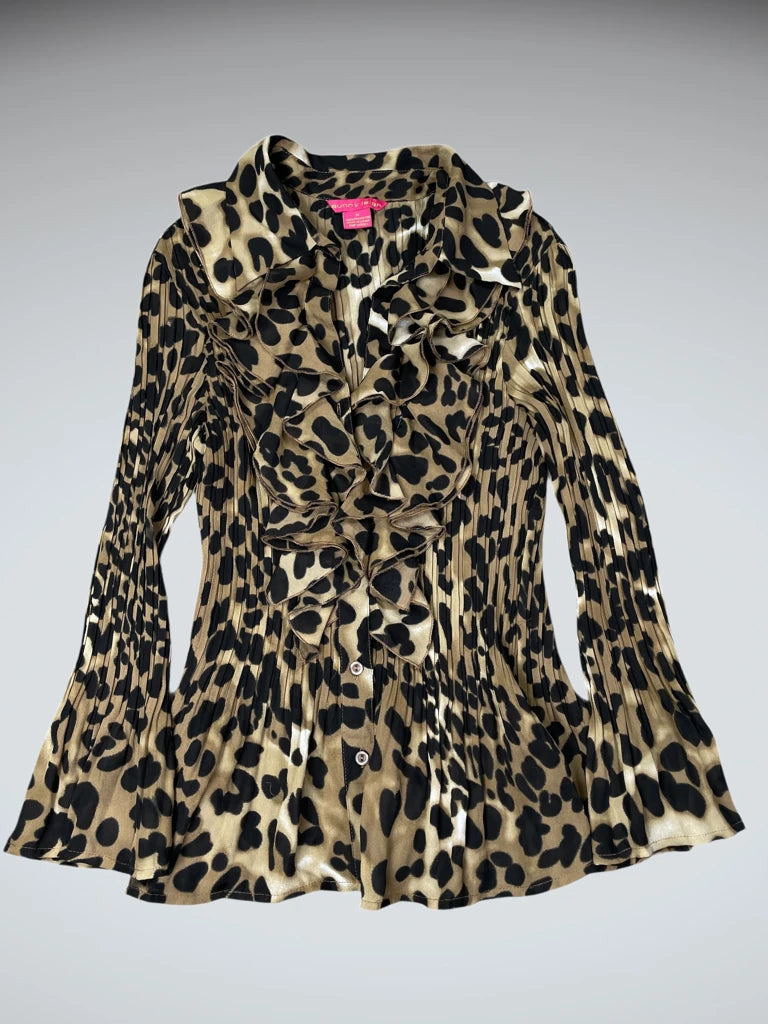 sunny leigh leopard summer dress (M)