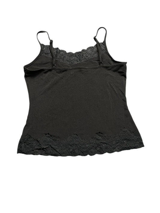 Black Lace Trim Camisole (M)