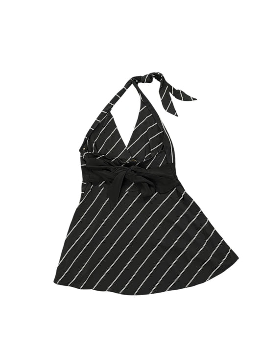 Black Striped Halter Dress Top (XXS)