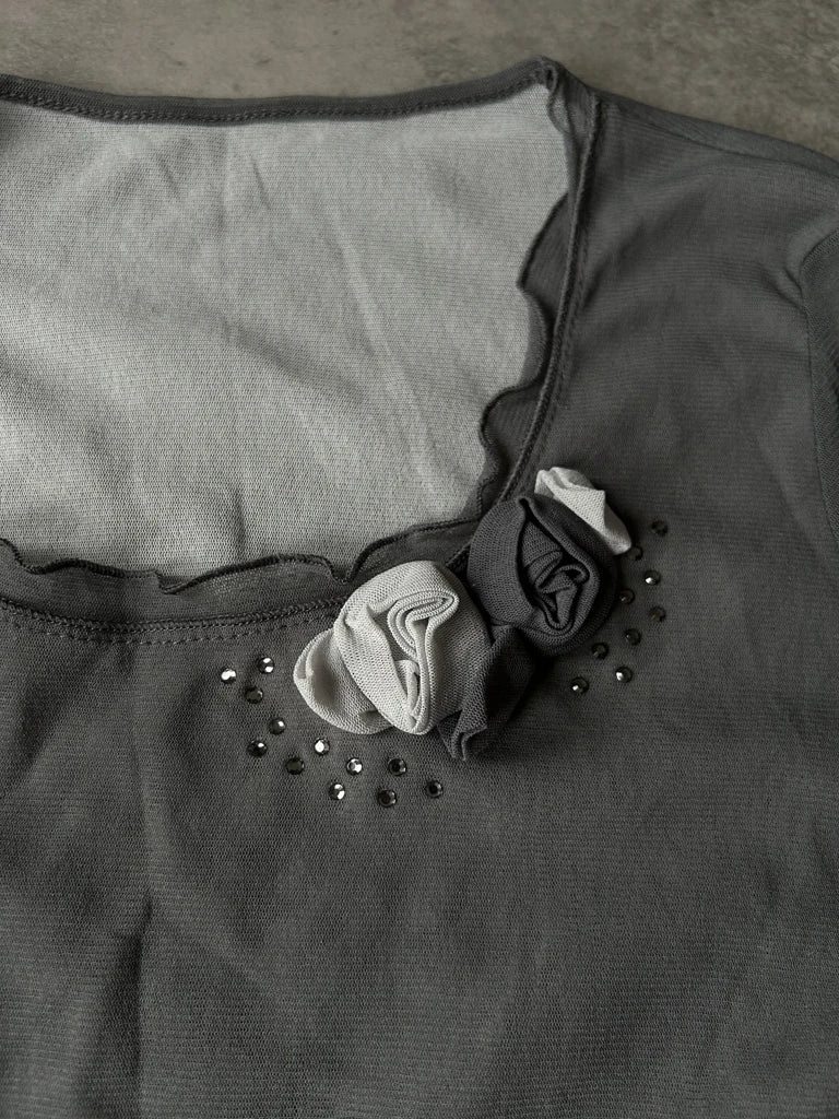Vintage mesh top