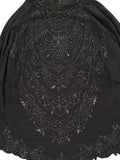 Tadashi Black Beaded High Neck Top (XL)