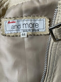 Cream Leather Jacket