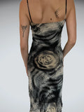 Long Dress with Flower Print