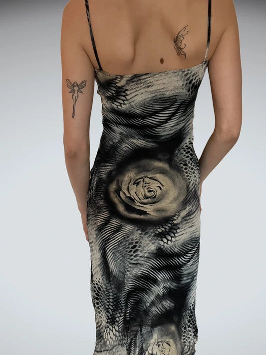 Long Dress with Flower Print