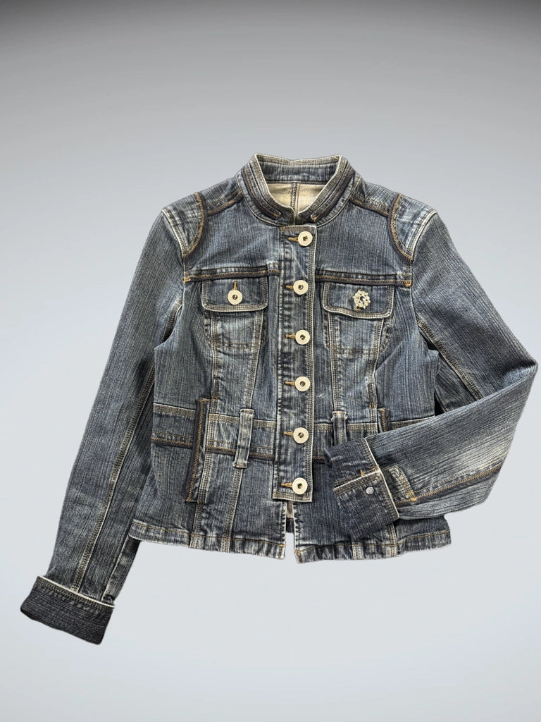 Vintage Blue Denim Jacket Women (S)