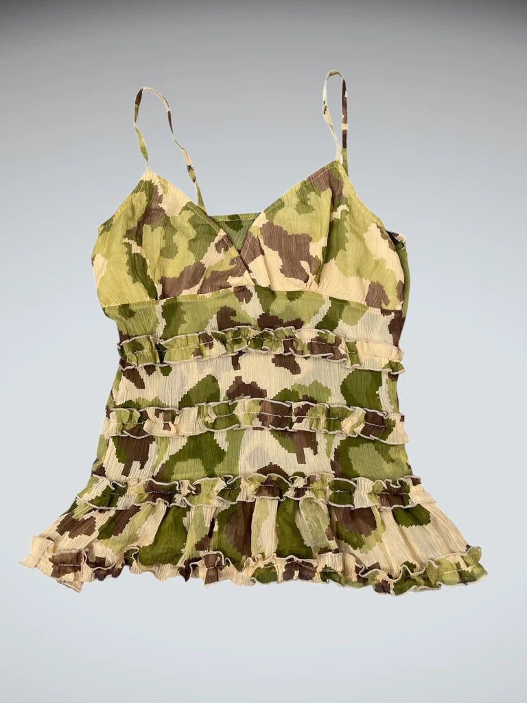 Light Camo Summer Dress Top (M)