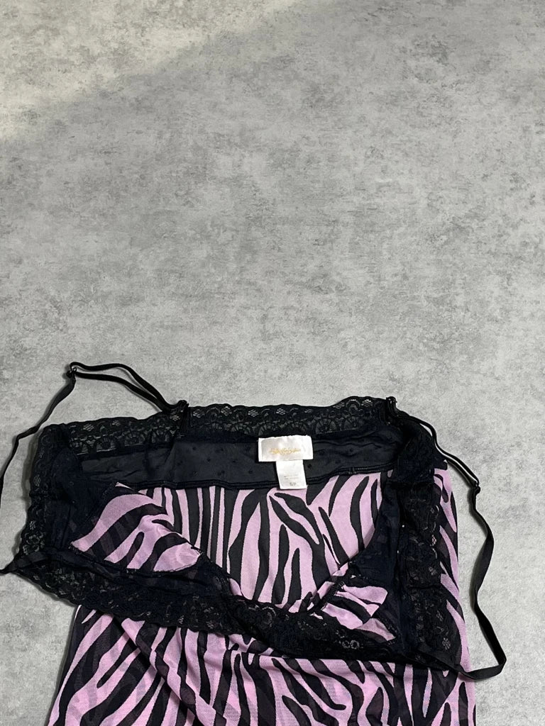 pink tiger print top (S)