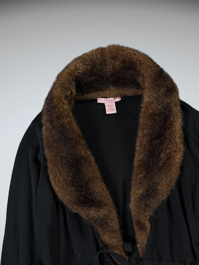 Tina Hagen Black Silk Vintage Blazer (L)