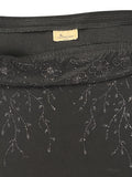 Black Blossom Embroidered Top (S)