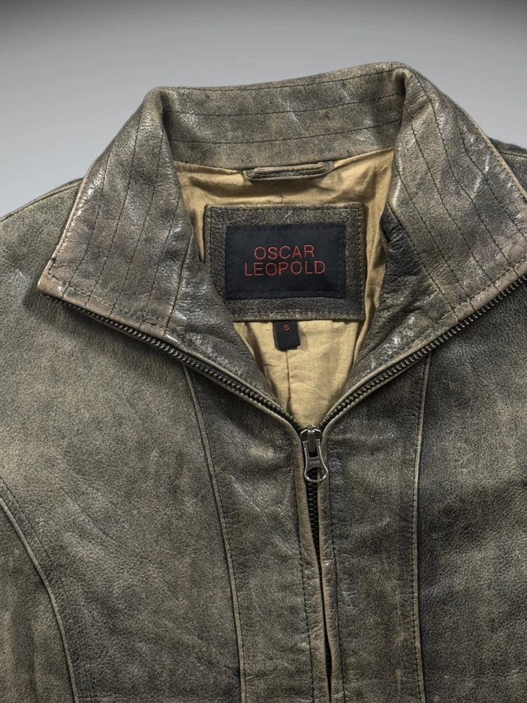 Oscar Leopold Washed Brown Vintage Jacket (S)