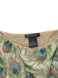 The Limited green peacock feather longsleeve (M)